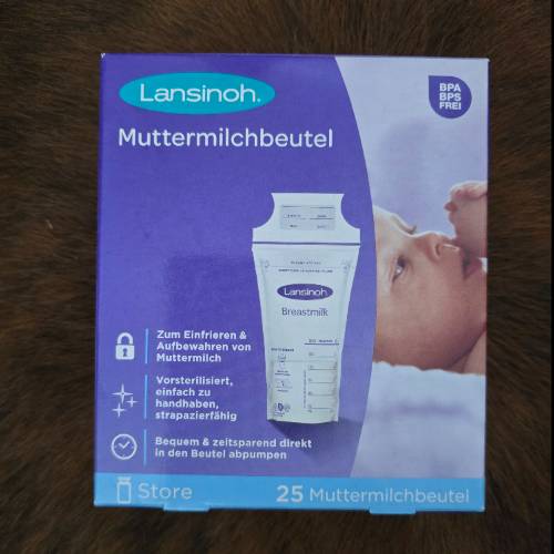 Lansinoh Muttermilchbeutel Neu, zu finden beim Stand 141 am Standort Flohkids Hamburg Nord