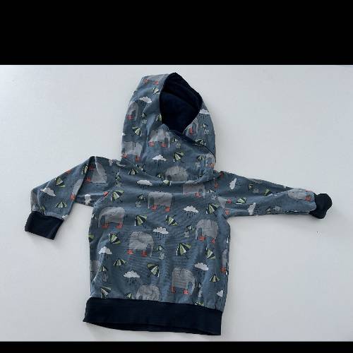 Handmade Pullover, blau, Größe: 74, zu finden beim Stand 165 am Standort Flohkids Hamburg Nord