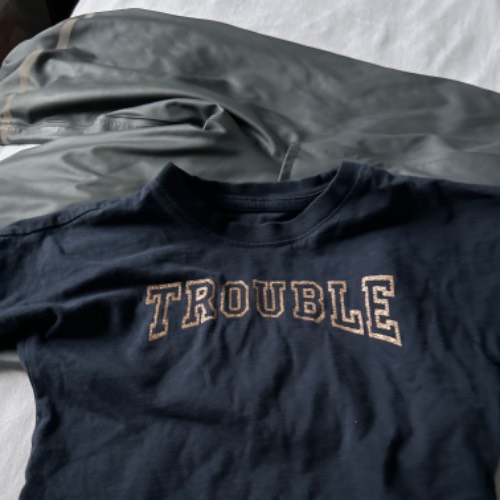 Name it trouble T shirt  Größe: 92, zu finden beim Stand 59 am Standort Flohkids Hamburg Nord