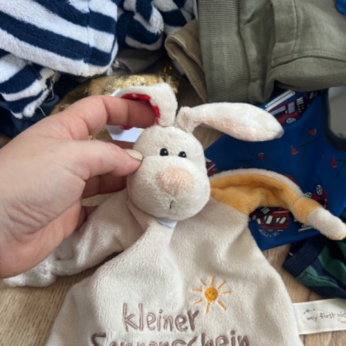 Schnuffeltuch Hase , zu finden beim Stand 191 am Standort Flohkids Hamburg Nord