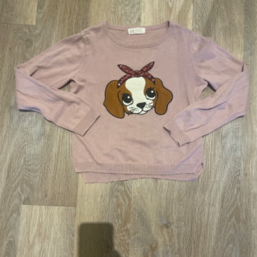 H&M Pullover Hund  Größe: 122/128, zu finden beim Stand 243 am Standort Flohkids Hamburg Nord