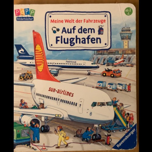 Buch: Flughafen, zu finden beim Stand 5 am Standort Flohkids Hamburg Nord