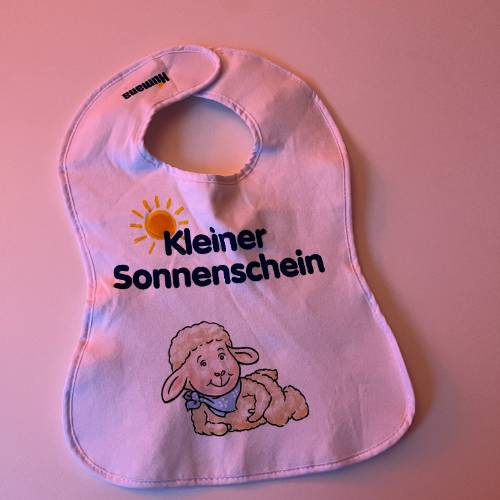 Kleiner Sonnenschein Lätzchen, zu finden beim Stand 165 am Standort Flohkids Hamburg Nord