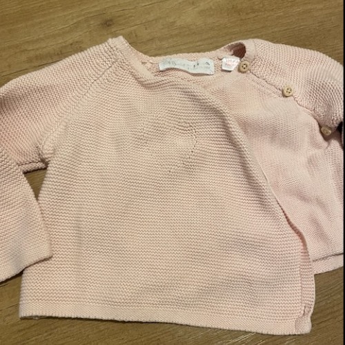 Zara Baby Strickjacke  Größe: 74 rosa, zu finden beim Stand 155 am Standort Flohkids Hamburg Nord