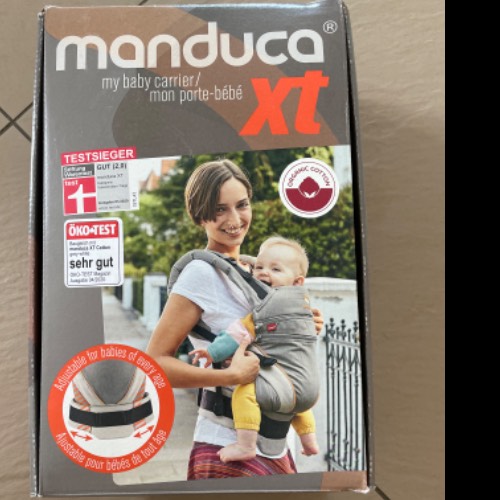 Manduca XT Babytrage bis  Größe: 20 kg, zu finden beim Stand 128 am Standort Flohkids Hamburg Nord