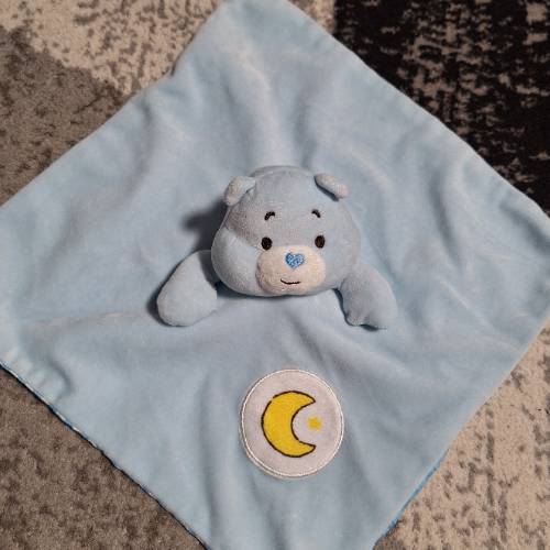 Kuscheltuch Glücksbärchi blau , zu finden beim Stand 72 am Standort Flohkids Hamburg Nord