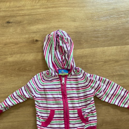 Strickjacke gestreift  Größe: 74 , zu finden beim Stand 146 am Standort Flohkids Hamburg Nord