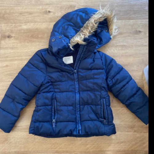 Zara Winterjacke blau  Größe: 98 , zu finden beim Stand 146 am Standort Flohkids Hamburg Nord