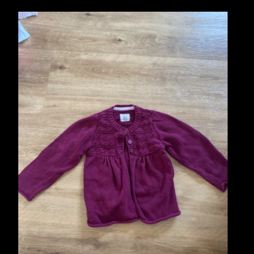 Strickjacke H&M  rot  Größe: 86, zu finden beim Stand 146 am Standort Flohkids Hamburg Nord