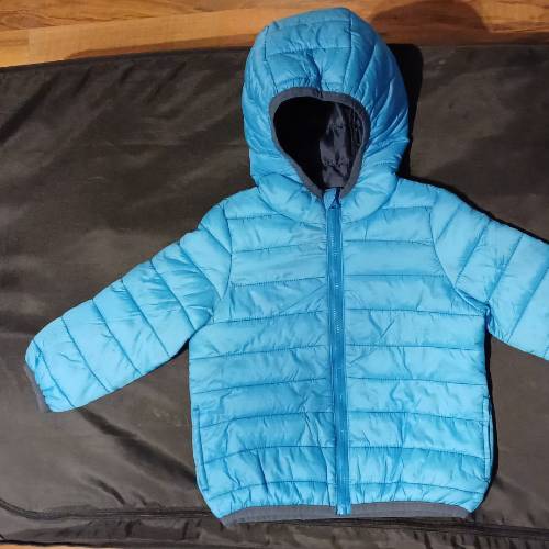 Steppjacke, Hellblau, Größe: 74/80, zu finden beim Stand 174 am Standort Flohkids Hamburg Nord