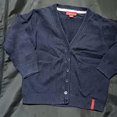 Strick Cardigan, Dkl.Bl, Größe: 104/110, zu finden beim Stand 174 am Standort Flohkids Hamburg Nord