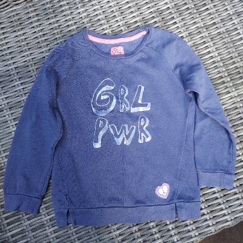 Sweatshirt  Größe: 110/116 blau, zu finden beim Stand 137 am Standort Flohkids Hamburg Nord