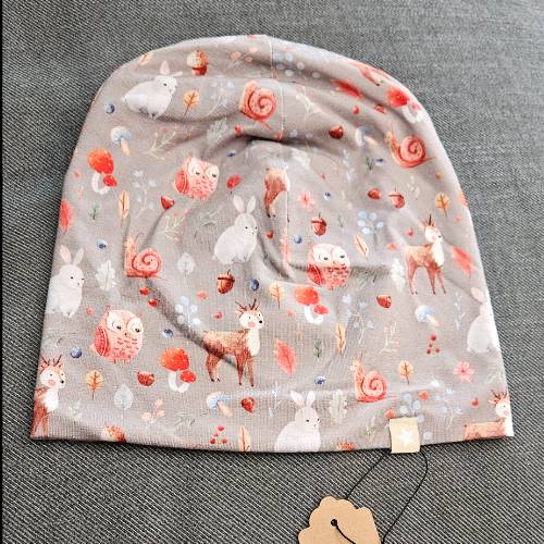 Beanie Waldtiere  Größe: 50-54, zu finden beim Stand 6 am Standort Flohkids Hamburg Nord