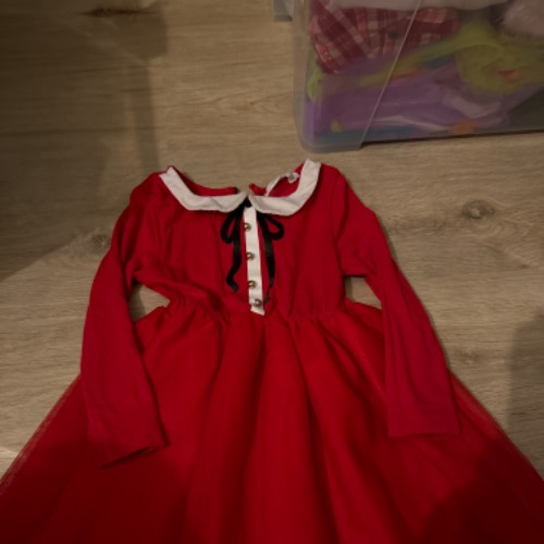 H&M Kleid Weihnachten rot  Größe: 92, zu finden beim Stand 194 am Standort Flohkids Hamburg Nord