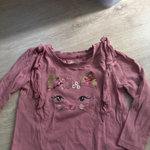 C&A Shirt Katze rosa  Größe: 92, zu finden beim Stand 194 am Standort Flohkids Hamburg Nord