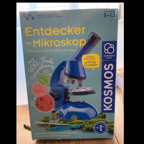 Entdecker Mikroskop, zu finden beim Stand 5 am Standort Flohkids Hamburg Nord