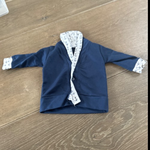 Handmade Jacke blau  Größe: 86, zu finden beim Stand 64 am Standort Flohkids Hamburg Nord