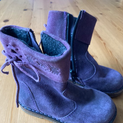 Stiefel lila elefanten  Größe: 22 , zu finden beim Stand 32 am Standort Flohkids Hamburg Nord