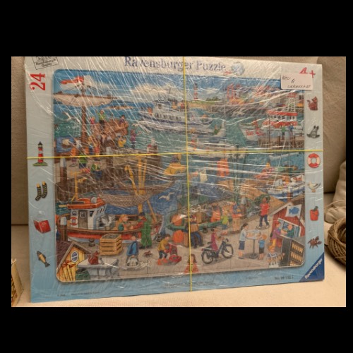 NEU: Brettpuzzle „Hafen“, zu finden beim Stand 5 am Standort Flohkids Hamburg Nord