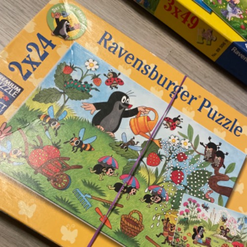 Puzzle kleiner Maulwurf  Größe: 2 x24, zu finden beim Stand 21 am Standort Flohkids Hamburg Nord