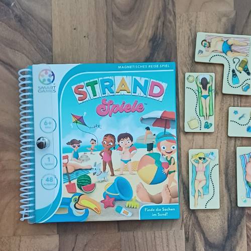 Smartgames Strandspiele Buch, zu finden beim Stand 174 am Standort Flohkids Hamburg Nord