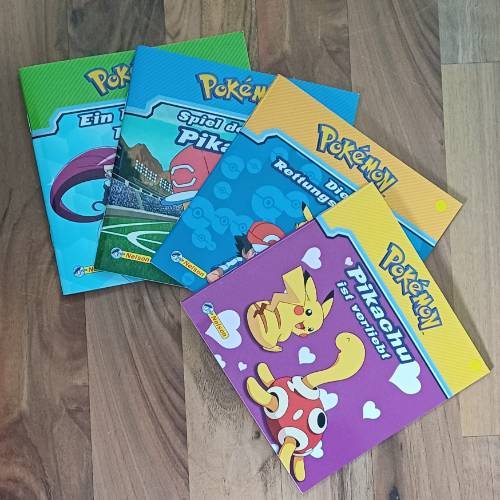 4 x Pokémon Maxi Bücher, zu finden beim Stand 174 am Standort Flohkids Hamburg Nord