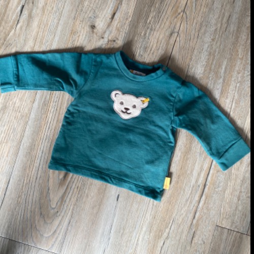 Steiff, Sweatshirt, Größe: 62, grün, zu finden beim Stand 159 am Standort Flohkids Hamburg Nord