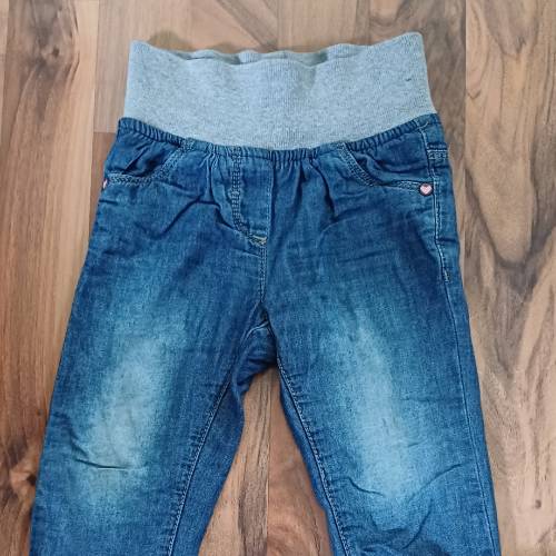 Jeans mit Sweatbund, Größe: 74, zu finden beim Stand 174 am Standort Flohkids Hamburg Nord