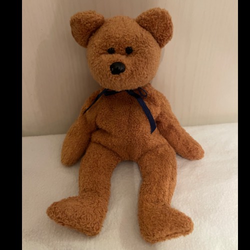 Ty Beanie Baby Fuzz Teddy, zu finden beim Stand 9 am Standort Flohkids Hamburg Nord