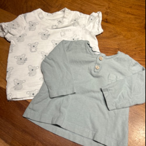 Set  Größe: 2 Shirts  Größe: 56/62 H&M u. Zara, zu finden beim Stand 121 am Standort Flohkids Hamburg Nord