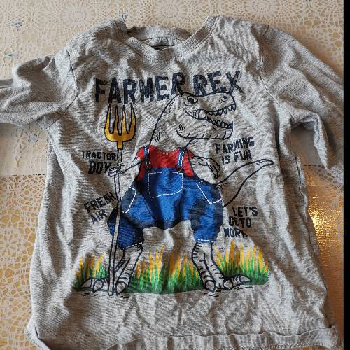 Langarmshirt gr Farmer Rex  Größe: 104, zu finden beim Stand 184 am Standort Flohkids Hamburg Nord