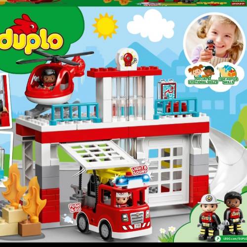 Lego Duplo Feuerwehrwache, zu finden beim Stand 4 am Standort Flohkids Hamburg Nord