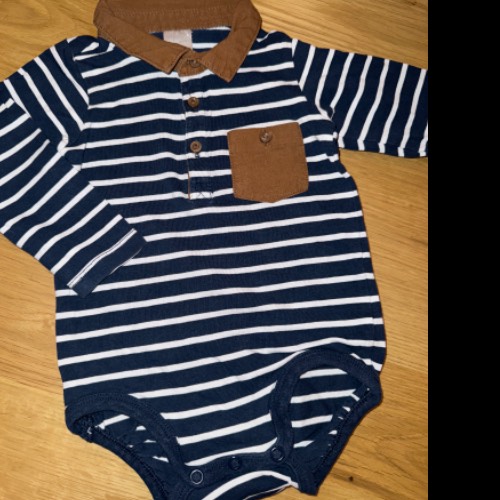 175 H&M Body gestr. Blau  Größe: 74, zu finden beim Stand 175 am Standort Flohkids Hamburg Nord