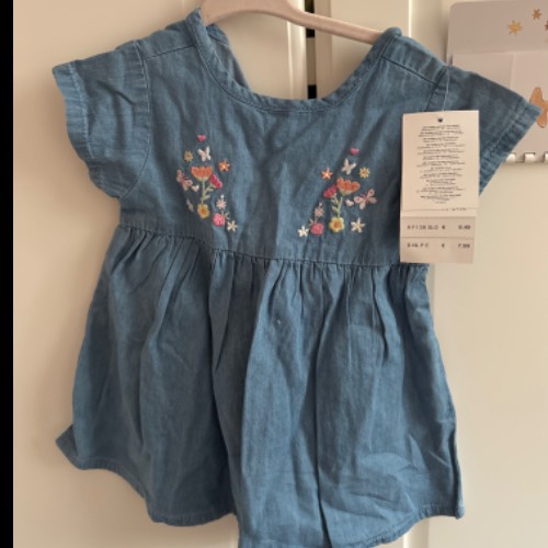 KiK Jeanskleid  Größe: 74 neu blau, zu finden beim Stand 263 am Standort Flohkids Hamburg Nord