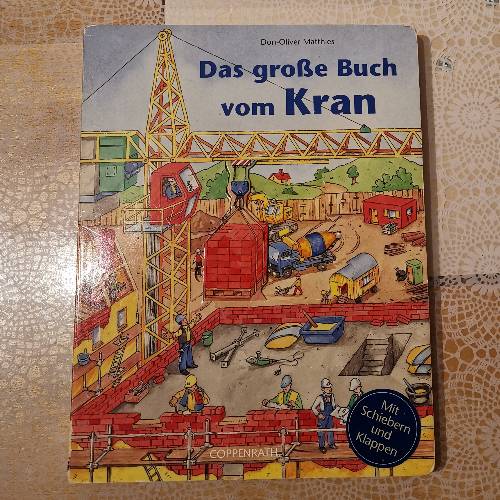 Das große Buch vom Kran, zu finden beim Stand 185 am Standort Flohkids Hamburg Nord