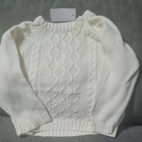 strickpulli beige  Größe: 80, zu finden beim Stand 102 am Standort Flohkids Hamburg Nord