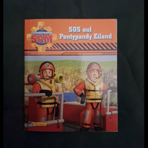 Feuerwehrmann Sam Mini-Buch, zu finden beim Stand 12 am Standort Flohkids Hamburg Nord