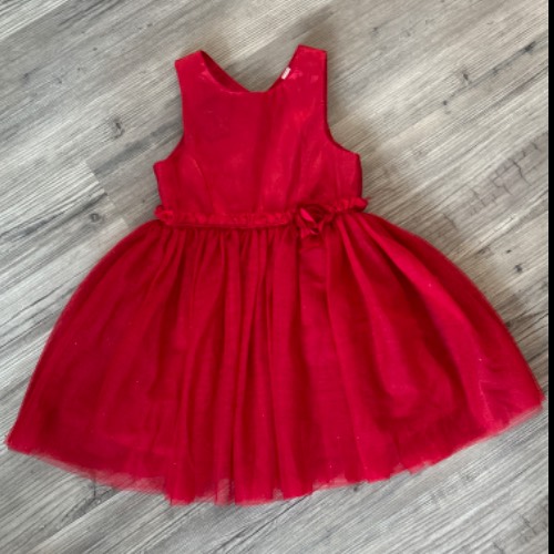 H&M Kleid rot festlich Tüll  Größe: 98, zu finden beim Stand 86 am Standort Flohkids Hamburg Nord